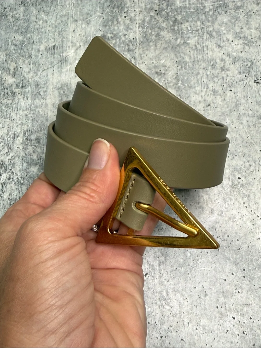 Bottega Veneta Triangle Belt 75